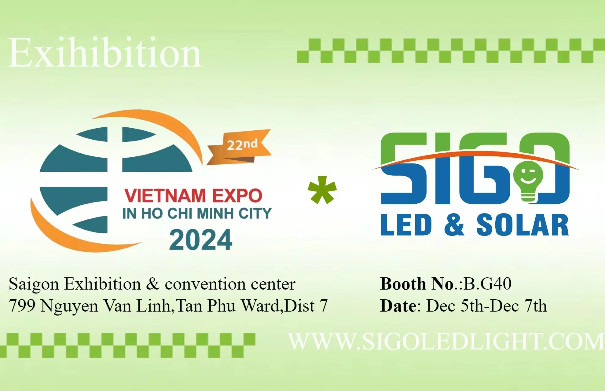 Vietnam Expo In HO CHI MINH CITY_SIGO LED & SOLAR_2024